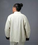 Casual White Tai Chi Jacket with Traditional Pankou Buttons - Wudang Store