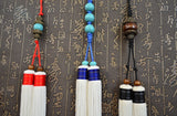 Gentleman Long Sword Tassel With Pearls In 3 Colors - Wudang Store