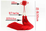 Traditional Red Sword Tassel with Chinese Good Luck Knot - Wudang Store