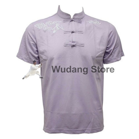 Lavender Short Sleeve Martial Arts T-Shirt - Wudang Store