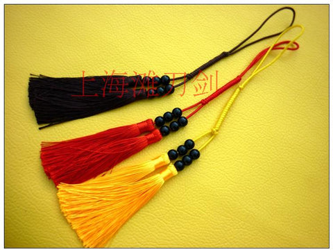 Simple Tai Chi Sword Hanger with Beads Tricolor - Wudang Store