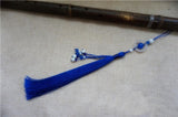 Blue Ancient Sword Tassel with Agate Stone - Wudang Store