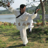 White Taoist School Uniform with Outerlines