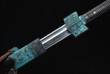Ancient Style Qin Dynasty Tai Chi Jian Pattern Steel/ Carbon Steel