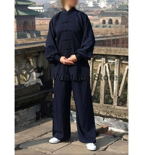 Dark Blue Tai Chi Uniform - Wudang Store