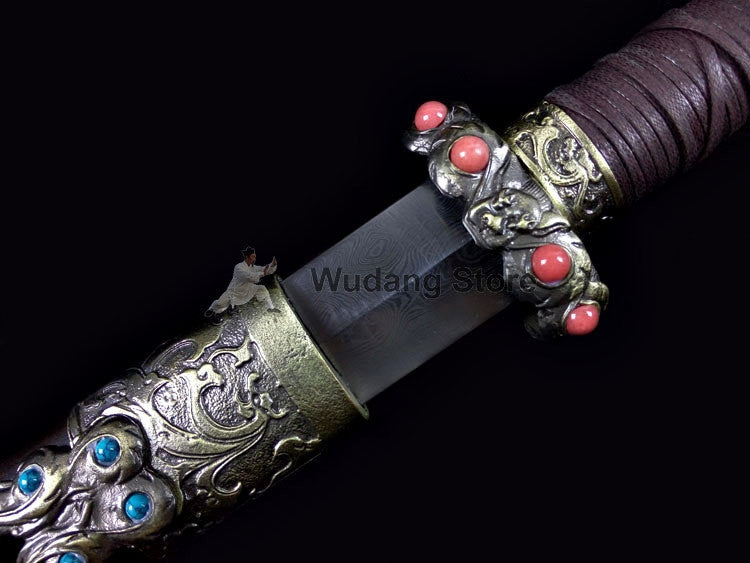 Tiger Qin Jian Pattern Steel/ High Manganese Steel - Wudang Store