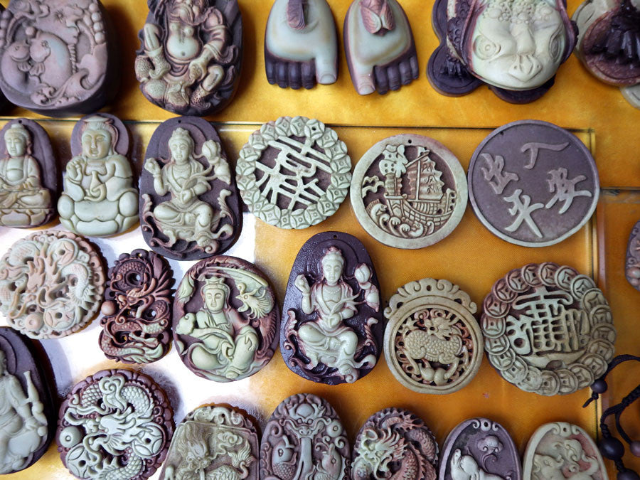 Wudang Dragon Pendant of Sandstone - Wudang Store