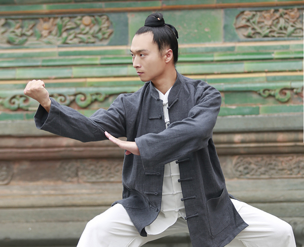 Handmade Thick Linen Coarse Wudang Kung Fu Jacket – Many Colors