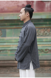 Handmade Thick Linen Coarse Wudang Kung Fu Jacket – Many Colors