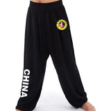 Black Sport Function High Elastic Tai Chi Pants S-XXXL