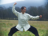 Handmade Thick Linen Coarse Wudang Winter Tai Chi Uniform – Many Colors