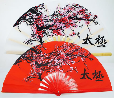 Tai Chi Performance Fan Plum Blossoms in 2 Colors