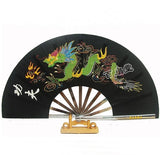 Black Dragon Metal Tai Chi Fan