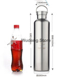 Healthy Stainless Steel Bottle 400-1000ml Lexie - Wudang Store