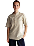 Uncolored Linen Summer Tai Chi Shirt - Wudang Store