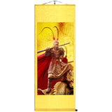 Monkey King Portrait, Sun Wukong Wall Roll, Journey to the West Chinese Monkey King Wall Roll Decoration