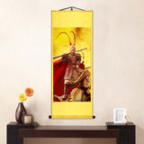 Monkey King Portrait, Sun Wukong Wall Roll, Journey to the West Chinese Monkey King Wall Roll Decoration