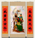 Guan Yu Chinese Ice Silk Wall Scroll