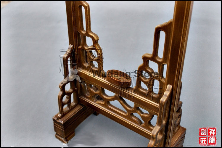 Wooden Brown High Weapon Rack - Wudang Store