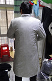 100% Sheep Wool Light Grey Wudang Winter Coat - Wudang Store