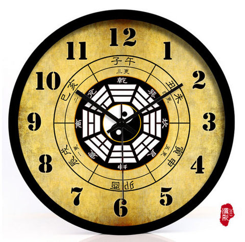 Chinese Feng Shui Bagua Wall Clock [3 Sizes] - Wudang Store