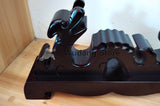 Classical Black Wooden Dragon Sword Shelf - Wudang Store