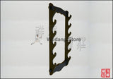 Black Hanging Shelf for 6 Swords - Wudang Store