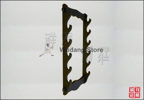 Black Hanging Shelf for 6 Swords - Wudang Store