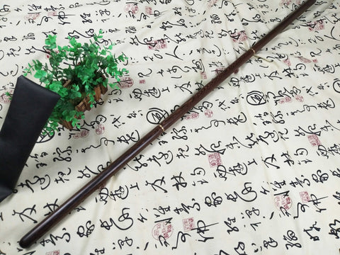 Portable Wooden Shaolin Training Stick, Wudang Martial Arts Long Bo Staff