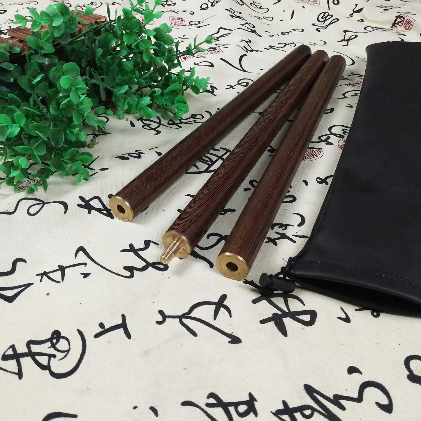 Portable Wooden Shaolin Training Stick, Wudang Martial Arts Long Bo Staff