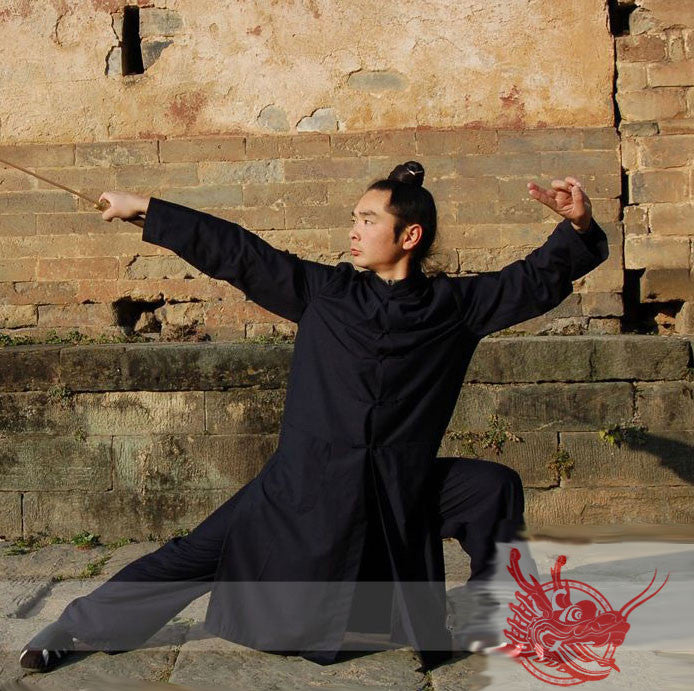 Classical Wudang Long Winter Coat - Wudang Store