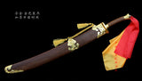 Chinese Kung Fu Dao Handmade Golden Dragon Fittings Semi-Flexible Blade - Wudang Store