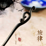 Wudang Taoist Wooden Blackwood Hairpins