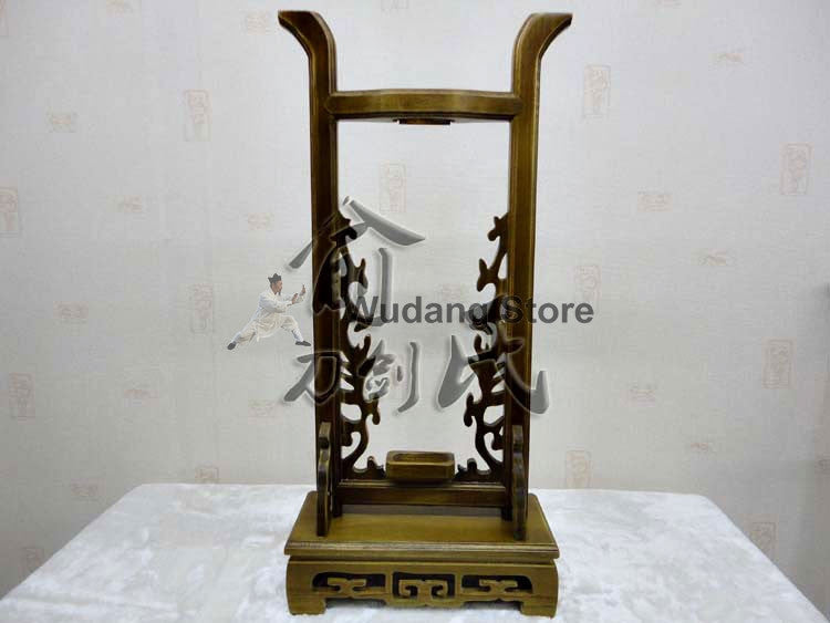 Wooden Brown High Sword Rack - Wudang Store
