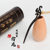 Wudang Taoist Wooden Blackwood Hairpins