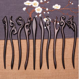 Wudang Taoist Wooden Blackwood Hairpins