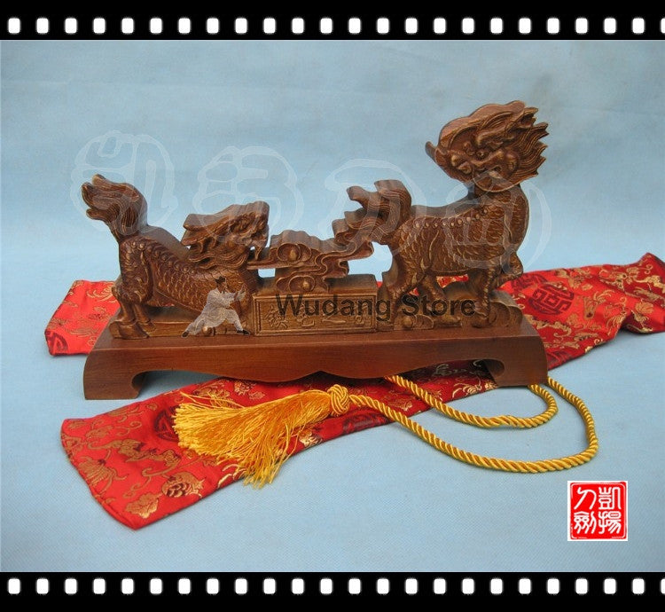 Longquan Brown Fire Dragon Sword Rack - Wudang Store