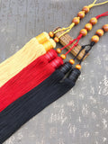 Chinese Beewax Beads Kung Fu Sword Tassel 3 Colors - Wudang Store