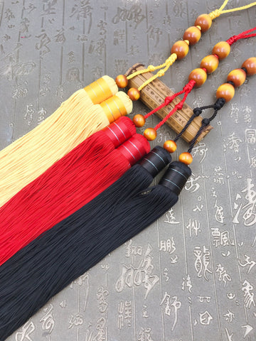 Chinese Beewax Beads Kung Fu Sword Tassel 3 Colors - Wudang Store