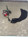 Long Black Tai Chi Sword Tassel with Large Bead - Wudang Store