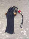 Long Black Tai Chi Sword Tassel with Large Bead - Wudang Store