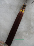 Brown Extra Long Tai Chi Sword Tassel with Tiger Eye Beads - Wudang Store