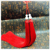 Traditional Red Sword Tassel with Chinese Good Luck Knot - Wudang Store