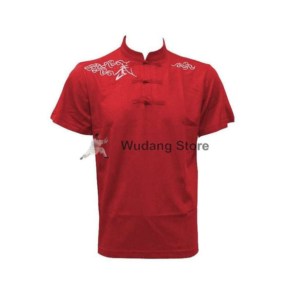Red Short Sleeve Martial Arts T-Shirt - Wudang Store