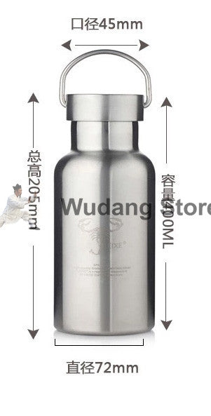 Healthy Stainless Steel Bottle 400-1000ml Lexie - Wudang Store