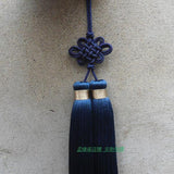 Navy Blue Chinese Knot Wudang Tai Chi Sword Double Tassel - Wudang Store