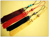 Classical Sword Double Tassel with Turquoise Imitation Beads 4 Colors - Wudang Store