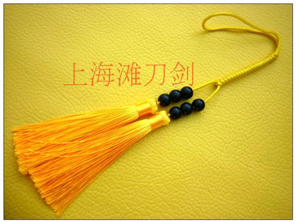 Simple Tai Chi Sword Hanger with Beads Tricolor - Wudang Store