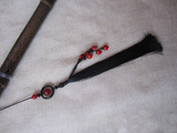 Black Ancient Sword Tassel with Natural Agate & Onyx - Wudang Store