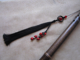 Black Ancient Sword Tassel with Natural Agate & Onyx - Wudang Store